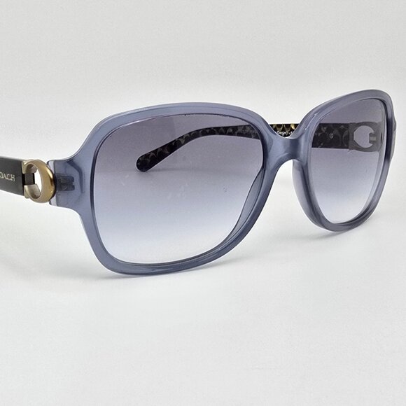 *SOLD* Coach HC 8241 L1031 Milky Blue Denim Frame Blue Gradient Lens Sunglasses - Picture 7 of 16